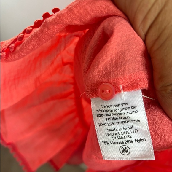 SABINA Musayev| July Dress in coral | size xs - Picture 6 of 11